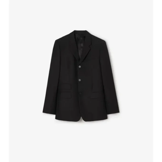Giacca sartoriale in lana e mohair a righe