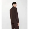 Giacca sartoriale in lana e mohair a righe