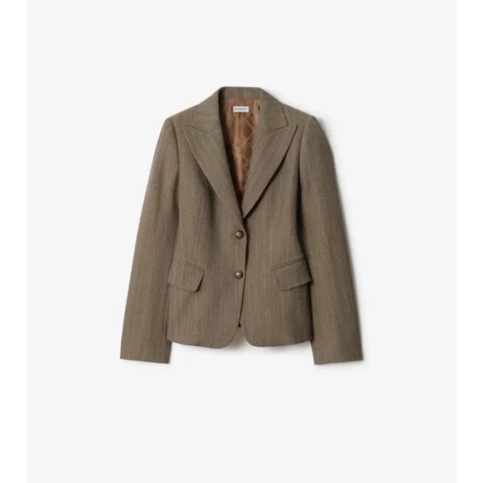 Giacca sartoriale in lana Mouliné