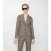 Giacca sartoriale in lana Mouliné