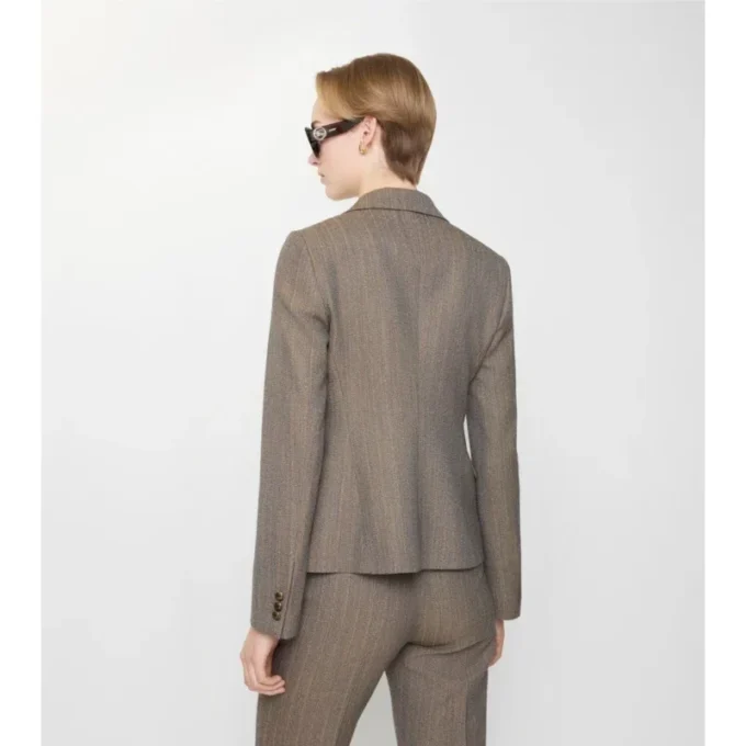 Giacca sartoriale in lana Mouliné