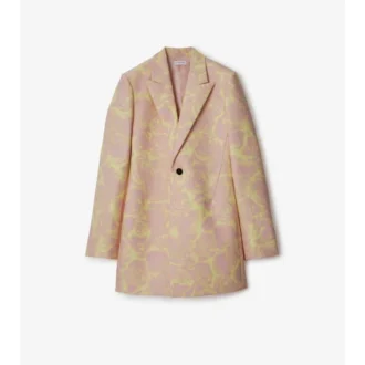 Giacca sartoriale in lana rosa