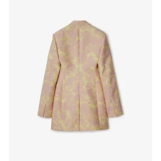 Giacca sartoriale in lana rosa