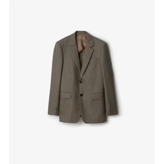 Giacca sartoriale in lana Sharkskin