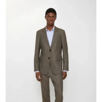 Giacca sartoriale in lana Sharkskin
