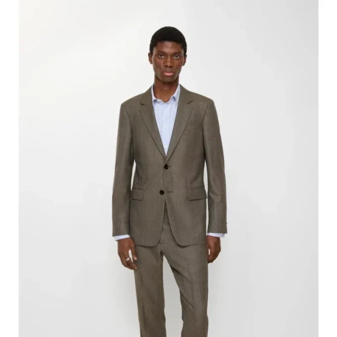 Giacca sartoriale in lana Sharkskin