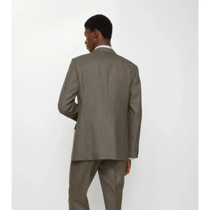 Giacca sartoriale in lana Sharkskin
