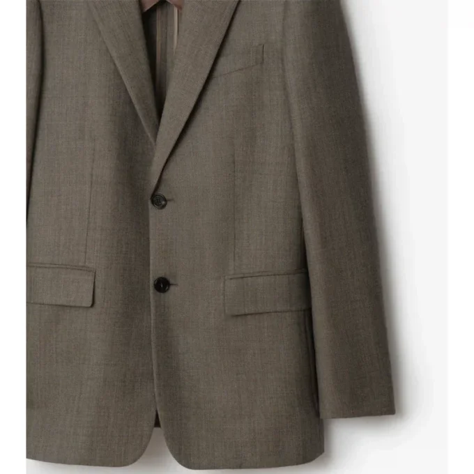 Giacca sartoriale in lana Sharkskin