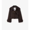 Giacca trench corta in Gabardine