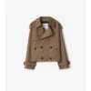 Giacca trench corta in Gabardine