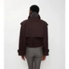 Giacca trench corta in Gabardine