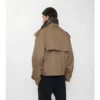 Giacca trench corta in Gabardine