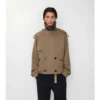 Giacca trench corta in Gabardine
