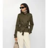 Giacca trench corta in Tropical Gabardine