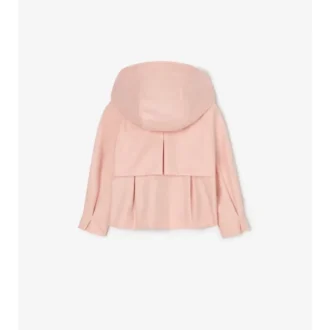 Giacca trench in cotone con cappuccio