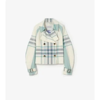 Giacca trench Ladybrook corta a quadri 