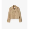 Giacca trench Mayfair corta in Gabardine