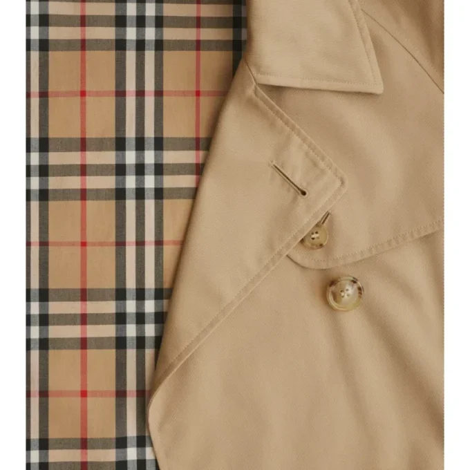 Giacca trench Mayfair corta in Gabardine