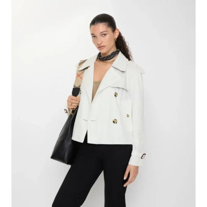 Giacca trench Mayfair corta in Tropical Gabardine