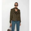 Giacca trench Mayfair corta in Tropical Gabardine