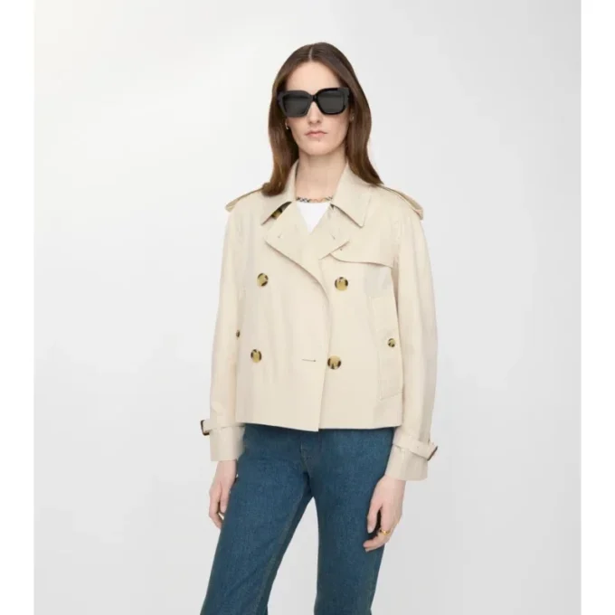 Giacca trench Mayfair corta in Tropical Gabardine