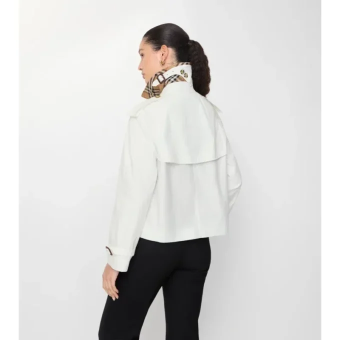 Giacca trench Mayfair corta in Tropical Gabardine