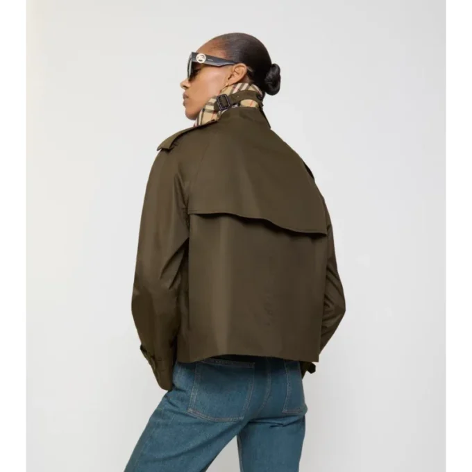 Giacca trench Mayfair corta in Tropical Gabardine