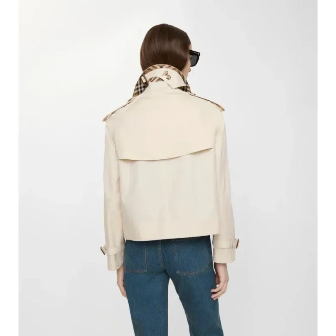 Giacca trench Mayfair corta in Tropical Gabardine