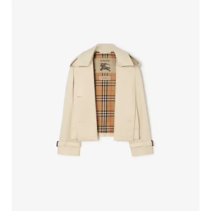 Giacca trench Mayfair corta in Tropical Gabardine