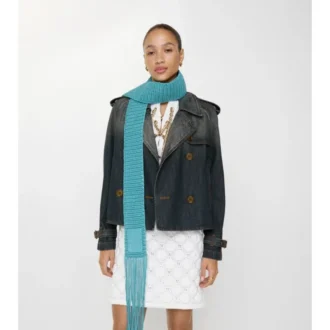 Giacca trench Mayfair in denim corta