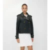 Giacca trench Mayfair in denim corta
