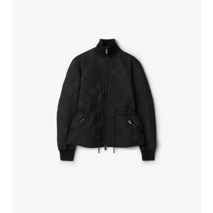 Giacca Wakerley in nylon con micro-punto a quadri