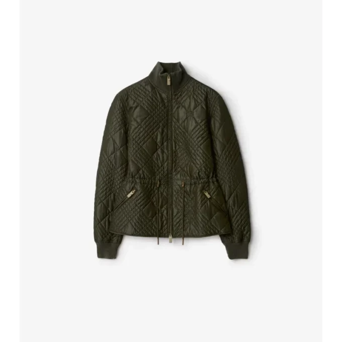 Giacca Wakerley in nylon con micro-punto a quadri