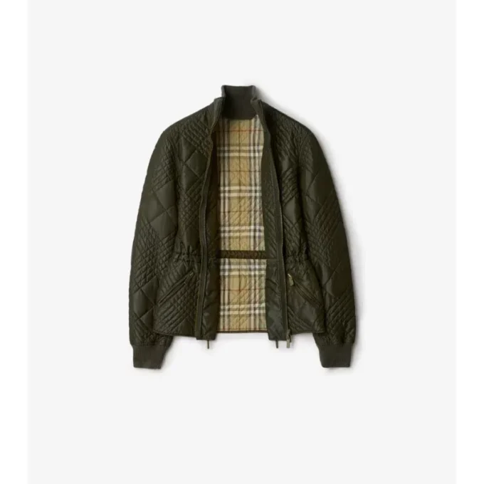 Giacca Wakerley in nylon con micro-punto a quadri