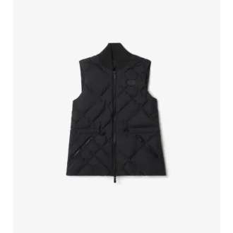 Gilet Devonside in nylon con cucitura a quadri