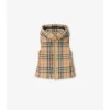 Gilet imbottito con cappuccio a quadri