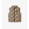 Gilet imbottito con motivo a quadri