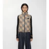 Gilet imbottito con motivo a quadri