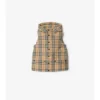 Gilet imbottito in nylon con motivo a quadri