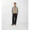 Gilet imbottito reversibile con motivo a quadri
