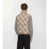 Gilet imbottito reversibile con motivo a quadri