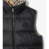 Gilet imbottito reversibile con motivo a quadri