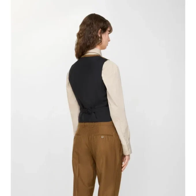 Gilet in lana e mohair