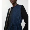 Gilet in misto nylon con micro-punti a quadretti
