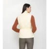 Gilet in nylon con cuciture a quadri