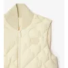 Gilet in nylon con cuciture a quadri