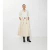 Gonna midi trench in Gabardine