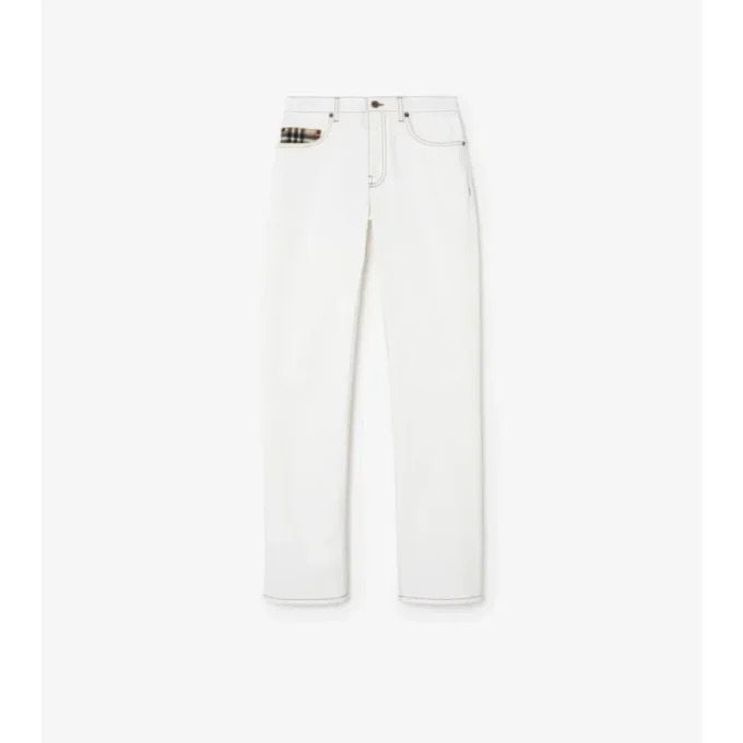 Jeans dritti a vita media