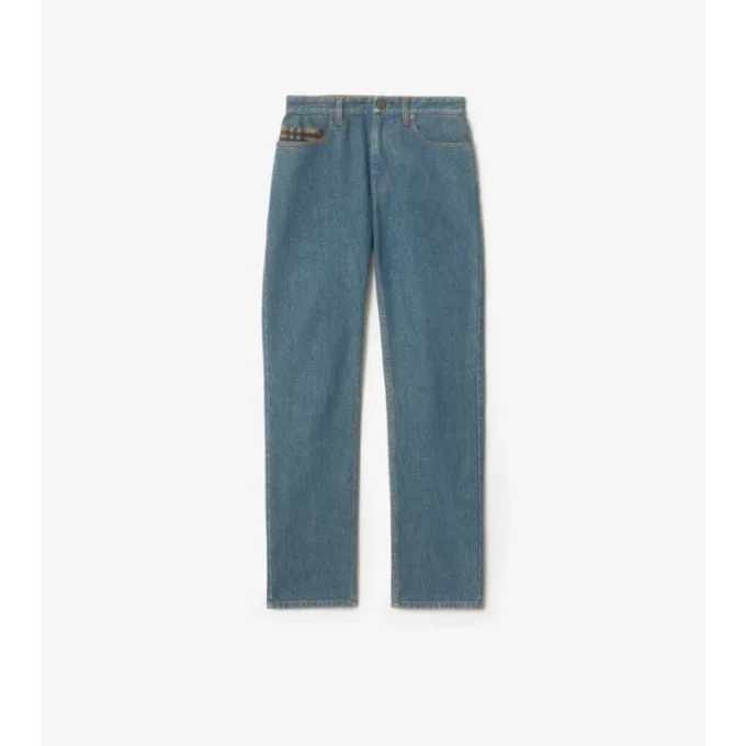 Jeans dritti a vita media