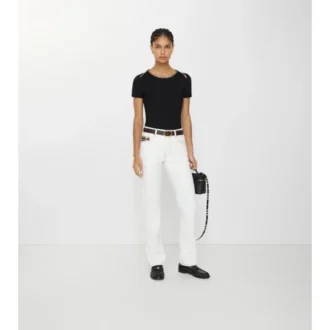 Jeans dritti a vita media